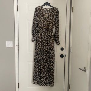 Leopard print dress